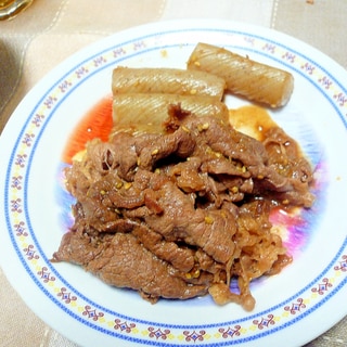 牛肉とコンニャクの炒め物：１０８